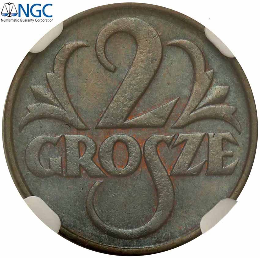 II RP. 2 grosze 1935 NGC MS64 BN